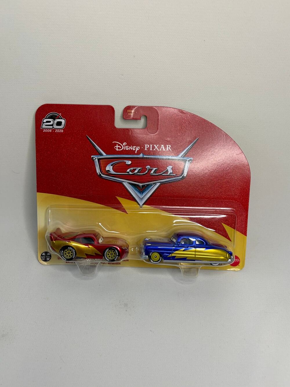 New 2026 Disney Pixar Cars 20th Anniversary Lightning McQueen/Doc Hudson 2 Pk